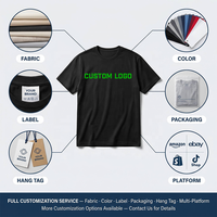 T-shirt à épaules tombantes 280 GSM, impression personnalisée logo sérigraphie DTG DTF en relief, fabricant