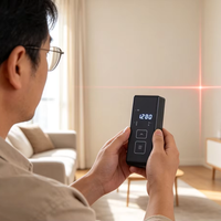 Télémètre laser W 50m, mesure rapide, haute qualité, mini, 2 positions de données, ruban de mesure laser numérique