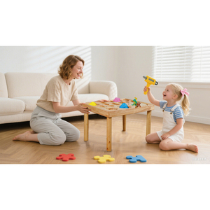 Wooden Sensory <b>Table</b> With 2 Chairs Double Sided Boards For Sand And <b>Water</b> Play <b>Toddler</b> Activity Set - Product Image 3