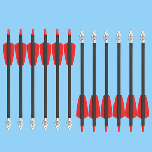 <span class=keywords><strong>Mini</strong></span> flèche en carbone 8.94 "en aluminium avec pointe remplaçable Adultes Convient pour l'entraînement à la cible Chasse sauvage Jeu de chasse en plein air - Product Image 1