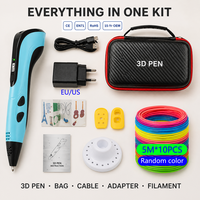 Stylo 3D en plastique PLA 50M, certifié CE FCC RoHS, rechargeable, outil de bricolage pour enfants, apprentissage STEM, projets scolaires