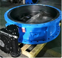 Schmetterlingsventil SS304L SS316L CF8 ASTM A351 CF8M Flanschventil mit Manueller Verstellung für Kraftwerks-Kühlwasser