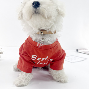 Benutzer definierte Haustier bekleidung Mode Lustige Kleidung Großhandel Luxus Große Große Tier Niedliche T-Shirt Frühling Sommer Designer Hunde kleidung - Product Image 1