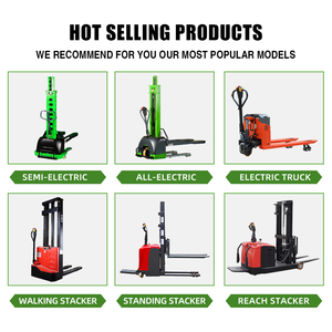 1 Ton 1.6 M Pallet Stacker Truck Hand Year Warranty Hand <b>Forklift</b> - Product Image 3