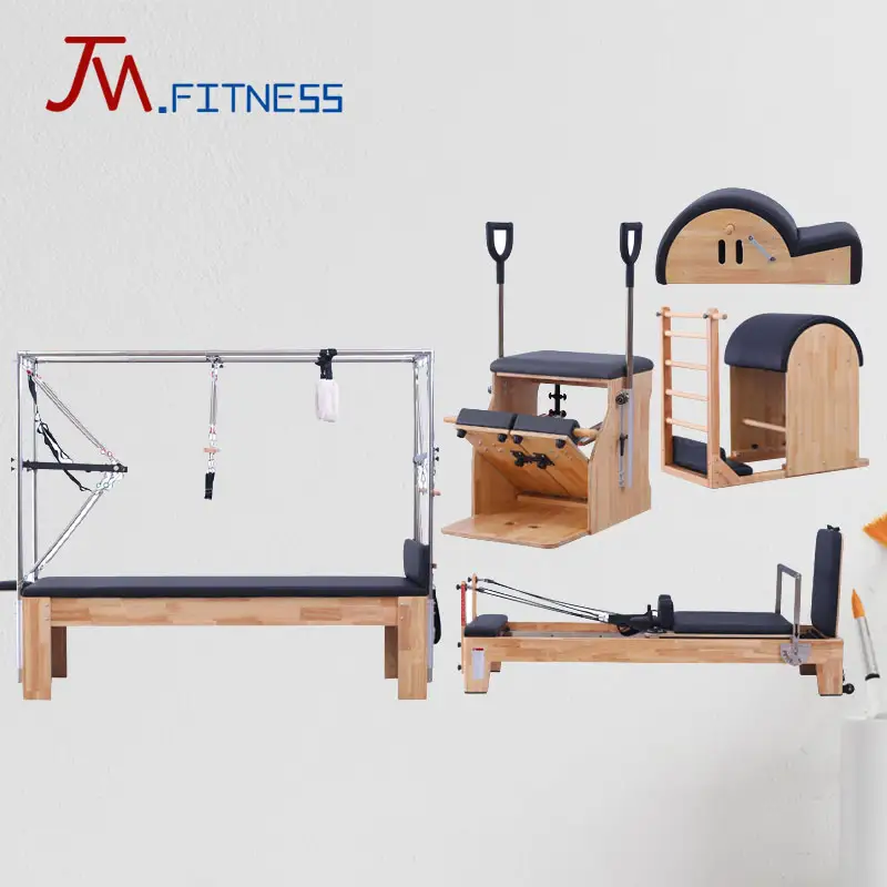 Wholesale Factory Price Wooden Body Balanced Exercise Reformer Pilates Reformer Bed Sale yoga pilates reformer