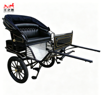 Chariot de chevaux tout-terrain pour marathon, chariot de poney avec abri, vente en gros