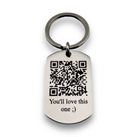 Porte-clés d'entreprise porte-clés code qr personnalisé avec code qr