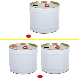 <span class=keywords><strong>10</strong></span> Lít màu trắng tinplate sơn <span class=keywords><strong>container</strong></span> <span class=keywords><strong>10</strong></span> L thép trống với chặt chẽ đầu 8 L kim loại thùng xô cho hóa chất lưu trữ - Product Image 3