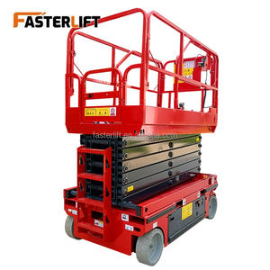 Faster Lift FL Model 6-16m Mobile Small Scissor Lift Elektrik Hidrolik Kapasitas 130KG Tinggi Maksimum 20m - Product Image 2