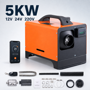 Chauffage de stationnement diesel 8KW <span class=keywords><strong>pour</strong></span> <span class=keywords><strong>camping</strong></span>-<span class=keywords><strong>car</strong></span>, voiture, bateau, camion, tente, avec écran LCD Bluetooth - Product Image 1