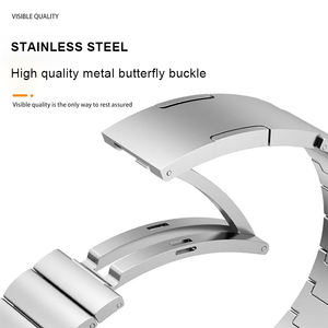 <span class=keywords><strong>Correa</strong></span> de acero inoxidable de lujo para <span class=keywords><strong>Huawei</strong></span> <span class=keywords><strong>Watch</strong></span> GT4 46mm 22mm sin huecos <span class=keywords><strong>Correa</strong></span> Quick Release Quick <span class=keywords><strong>Fit</strong></span> Pulsera de estilo para hombre - Product Image 5