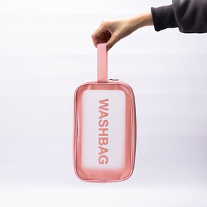 Bolsa de Aseo Portátil de Viaje para Mujer, Personalizable, Impermeable, de Gran Capacidad, Bolsa de Maquillaje de PU, Bolsa de Playa - Product Image 2