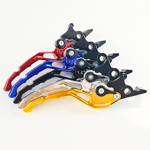Qiangye CNC Dual Disc Brake Lever 8mm Front Rear Brake Clutch Levers For Motorcycle With Black Red Blue Silver Gold <b>Titanium</b> - Product Image 1