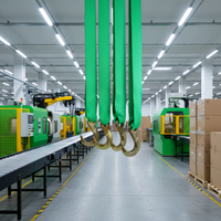 Hochwertige Grüne Polyester-Hebegurte mit 6:1 Sicherheitsfaktor für Industriekrane, Hebezeuge und Schwerlasthandling