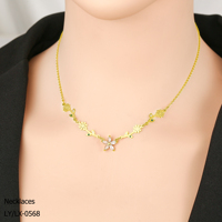 Collier pendentif croix double couche en acier inoxydable plaqué or 18 carats, haute texture, personnalisé, unisexe, bijoux de luxe pour femme