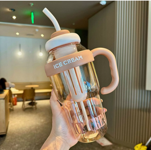 Nuevo Vaso de Verano de Gran Capacidad y Alta Calidad, 1300ml, para Beber Directamente, con Diseño Atractivo y Pajitas, Ideal para Excursiones al Aire Libre - Product Image 3