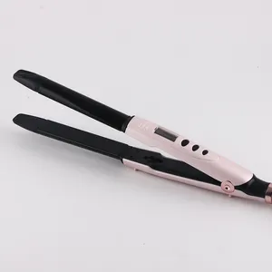 2 In 1 Hair Styler PTC piastra per capelli a riscaldamento rapido e ferro arricciacapelli Fashion Beauty Electric Led Digital Flat Iron