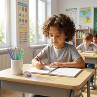 Nouveauté : Crayons en bois FSC 7 pouces EN71-3, crayons graphite 2B, crayons personnalisés avec logo, pour l'école, le bureau, la promotion