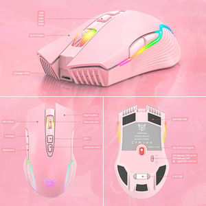 Ratón Gamer Ergonómico Inalámbrico <span class=keywords><strong>ONIKUMA</strong></span> <span class=keywords><strong>CW905</strong></span> 2.4G Rosa para Chicas - Product Image 3
