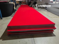Tapis de gymnastique HAOGYM, tapis de sol à ressorts 14x14m, sol en bois à ressorts, couleur rouge, épaisseur populaire 3cm 4cm 5cm, taille personnalisable.
