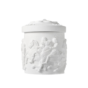 Scented Candles Vintage Plaster Cup Cylinder Soy Wax Floral Fragrance Bedroom Decor - Product Image 5