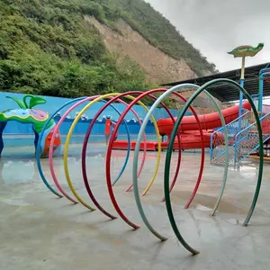 Bunte Regenbogen-Glasfaser-Wasserspiel ausrüstung für Wasser-Themenpark