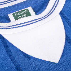 Maßgefertigtes Everton 1985 ECWC Finale Retro Fußballtrikot mit Jacquard-Technologie, Schnelltrocknend, Atmungsaktiv, Blaues Gewebe - Product Image 3