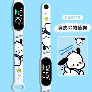 Ucuz toptan sıcak satış karikatür tasarım baskı bandı M9 hareketi dokunmatik ekran çocuklar su geçirmez spor dijital Led saatler - Product Image 4