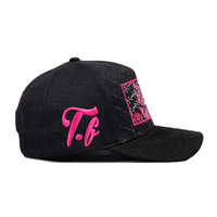 Gorra de Béisbol Unisex de 5 Paneles con Aplique Personalizado, Logotipo Bordado en 3D, Estructurada, 100% Algodón, Visera de Lona, Cierre de Hebilla