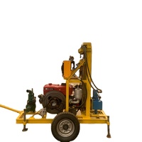 Plateforme de forage hydraulique portable chinoise sur roues de 100 m à 150 m pour puits d'eau