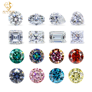 Piedra moissanita suelta de 1, 2 y 3 quilates con certificado GRA. Diamante moissanita VVS redondo de forma elegante y color. - Product Image 1