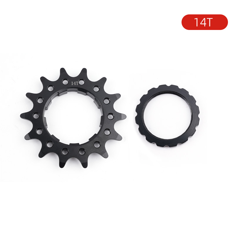 Black 14T cog + lockring