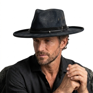 Chapeau juif en pure laine, style Fedora, ajustable, pour les quatre saisons, unisexe - Product Image 6