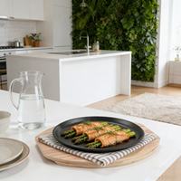 Plaque de cuisson Teppanyaki carrée professionnelle, poêle à barbecue coréenne pour cuisinière à induction et cuisinière à gaz, surface de grillade en fer facile à nettoyer
