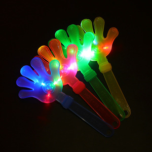 Accessoires de fête lumineux à clignotement, mains applaudissantes, dispositif de cheering portable en plastique, grande taille - Product Image 2