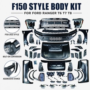 ชุดแต่งสไตล์ F150 ครบชุด แบบ Bolt-On สำหรับ Ford Ranger T6 T7 T8  วัสดุ PP ผิวด้าน - Product Image 1