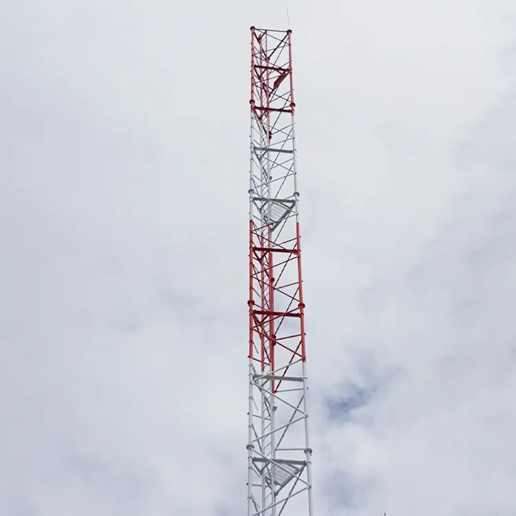 4g برج واي فاي, 4g برج واي فاي الساخن المجلفن 3 أرجل أنبوبي شعرية الصلب للاتصالات هوائي الهاتف المحمول الصاري برج الاتصالات السلكية واللاسلكية برج أنبوبي