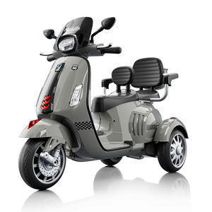 Moto électrique à trois roues pour enfants Jouet à double siège rechargeable avec roues compactes - Product Image 2