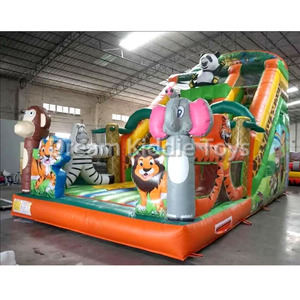 สนามเด็กเล่นกลางแจ้งแบบเป่าลมรูปปราสาทเด้งได้ - Product Image 3