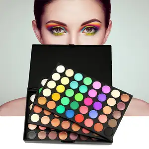 Paleta de sombra de ojos con prensa de 120 colores, maquillaje de ojos, sombra de ojos brillante mate, sin etiqueta, maquillaje de ojos