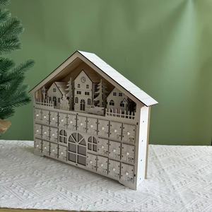 24-Day Christmas Countdown Calendar <b>Numbered</b> Calendar Ornament Home Decor Craft Piece - Product Image 5