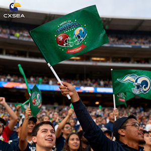 <span class=keywords><strong>Bandera</strong></span> de Alta Calidad de 3x5 pies para Equipo de Fútbol, Diseño Personalizado, Banderas de los Chicago Bears, 100% Poliéster, Impresión Digital, para Colgar - Product Image 2