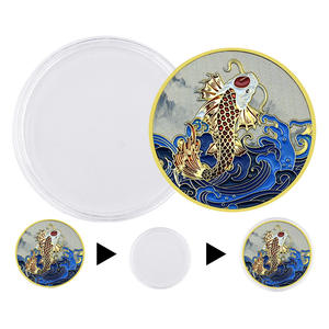 Por encargo de China de alta calidad de lujo de Metal <span class=keywords><strong>Koi</strong></span> carpa pez suerte oro plata moneda para <span class=keywords><strong>comprar</strong></span> - Product Image 3