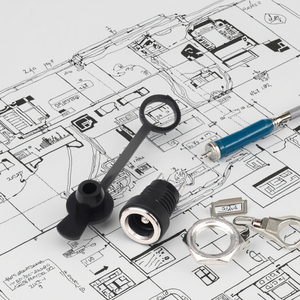 <span class=keywords><strong>5.5</strong></span> mmx2.5 mm 1/2 JC -DC022B presa di alimentazione a corrente continua femmina 2 Pin connettore per montaggio pannello impermeabile - Product Image 5