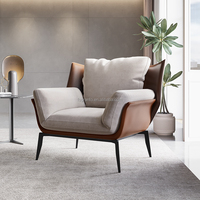 Salon canapé simple chaise lumière luxe balcon moderne loisirs chaise Simple concepteur italien minimaliste chambre fauteuil
