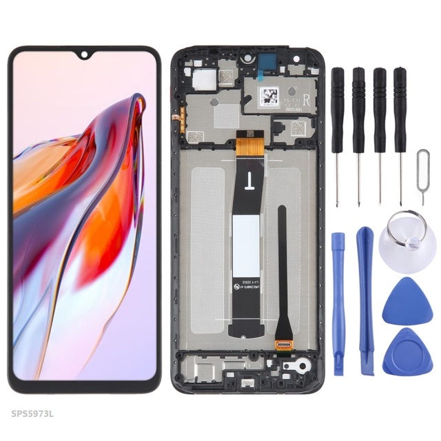 Factory Price AMOLED Original LCD Screen for Xiaomi Redmi 12C Digitizer Full Assembly With Frame