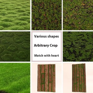 Tapis de mousse en plastique écologique de haute qualité, durable, ultra réaliste, mousse artificielle pour jardin vertical, mur, <span class=keywords><strong>terrarium</strong></span>, paysage - Product Image 6