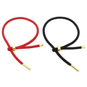 <b>Red</b> Rope <b>Bracelet</b> 3Mm Adjustable With Gold Ends For Couple Gift Jewelry - Product Image 5