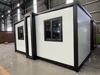 Maison conteneur modulaire préfabriquée en acier extensible de 10 pieds, personnalisable, 12 unités s'adaptant dans un seul conteneur maritime