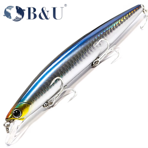 B&U JT14 135mm 27g Esca Artificiale Affondante Stampata in 3D in Plastica ABS, <span class=keywords><strong>Minnow</strong></span> Rigido <span class=keywords><strong>per</strong></span> Pesca in Acqua Salata, Dolce, Fiume e Mare - Product Image 1